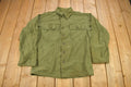 Vintage 1952 Military Button Up Shirt