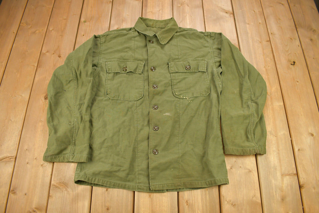 Vintage 1952 Military Button Up Shirt