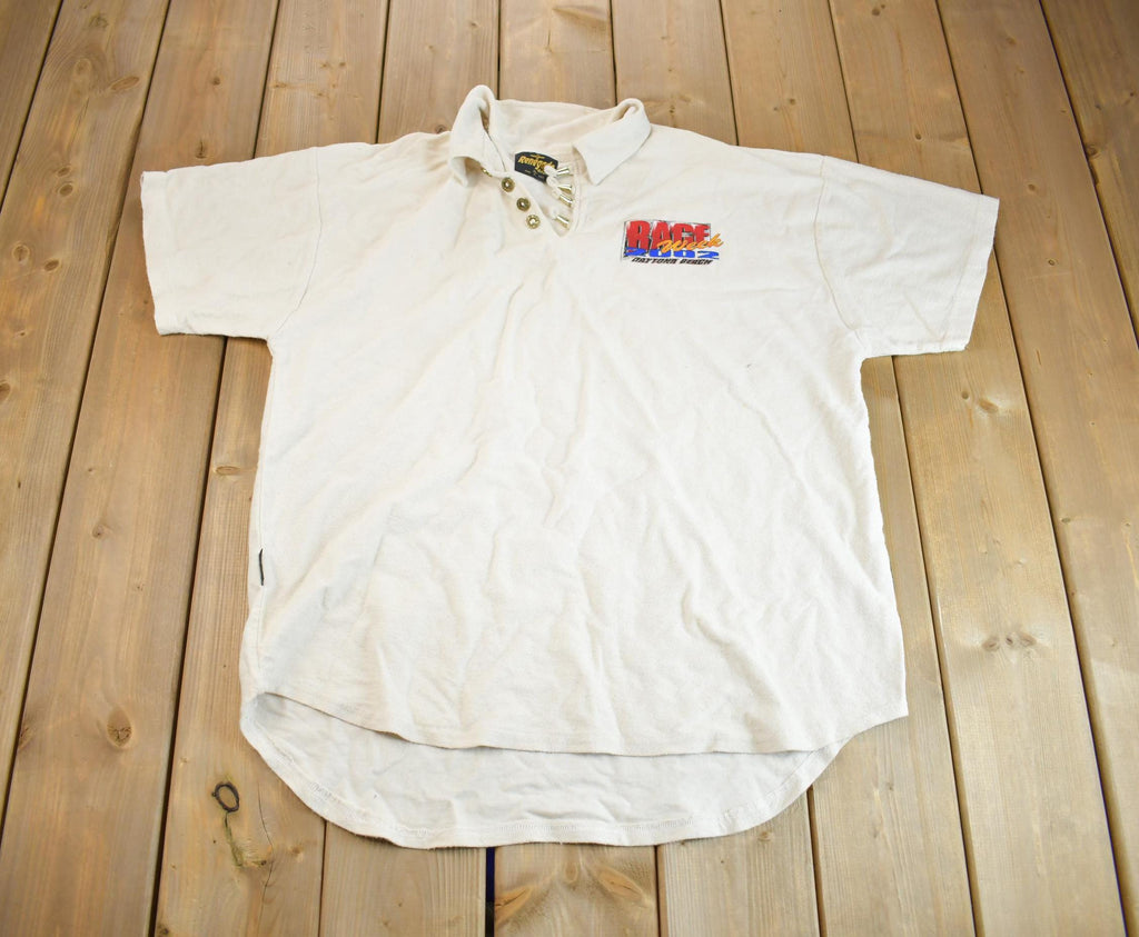 Vintage 2002 Daytona Beach Rage Week Embroidered Button Up Shirt Made In USA