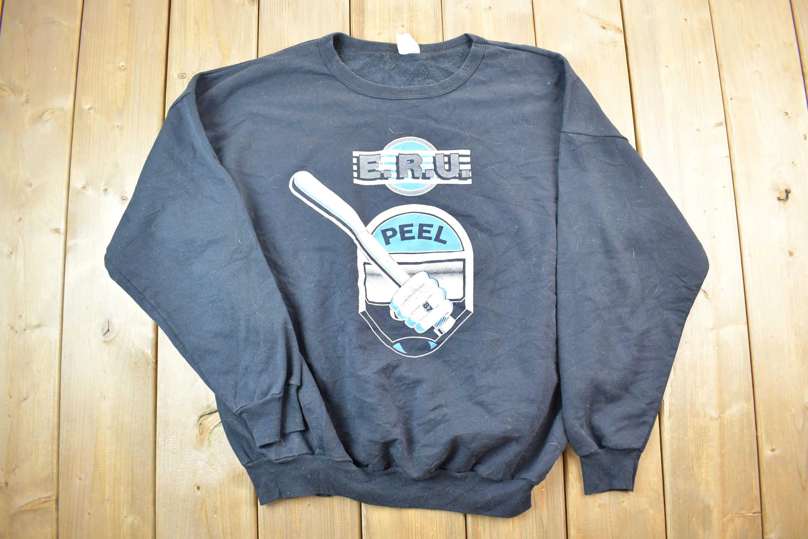 Vintage 1990s ERU Peel 87 Ring Crewneck Sweatshirt