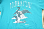 Vintage 1990s Northern Nights Middle Falls Canada Extra Long Crewneck Sweatshirt