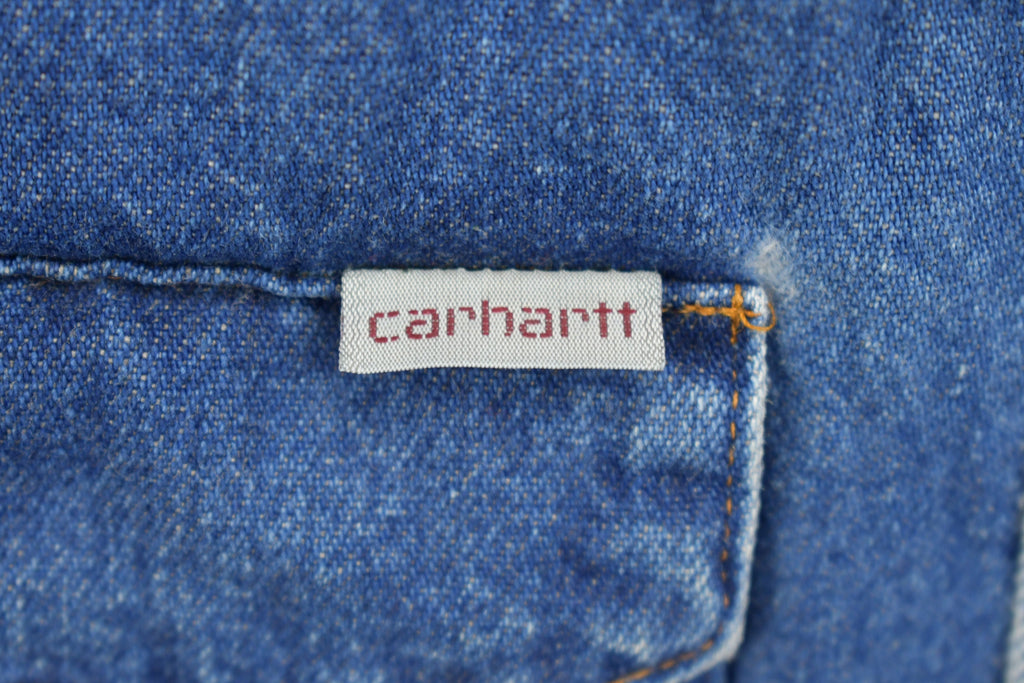 Vintage 1980s Carhartt Pearl Snap Denim Shirt