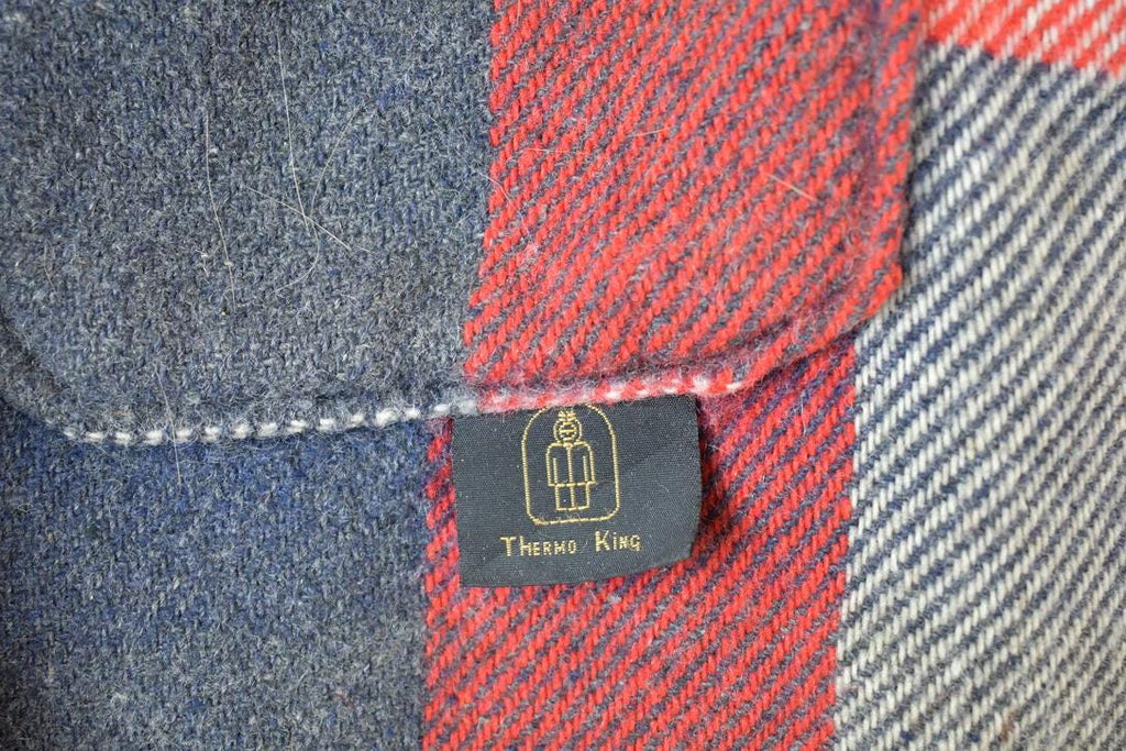 Vintage 1960s Thermo King Heavily Distressed Plaid Light True Vintage Jacket