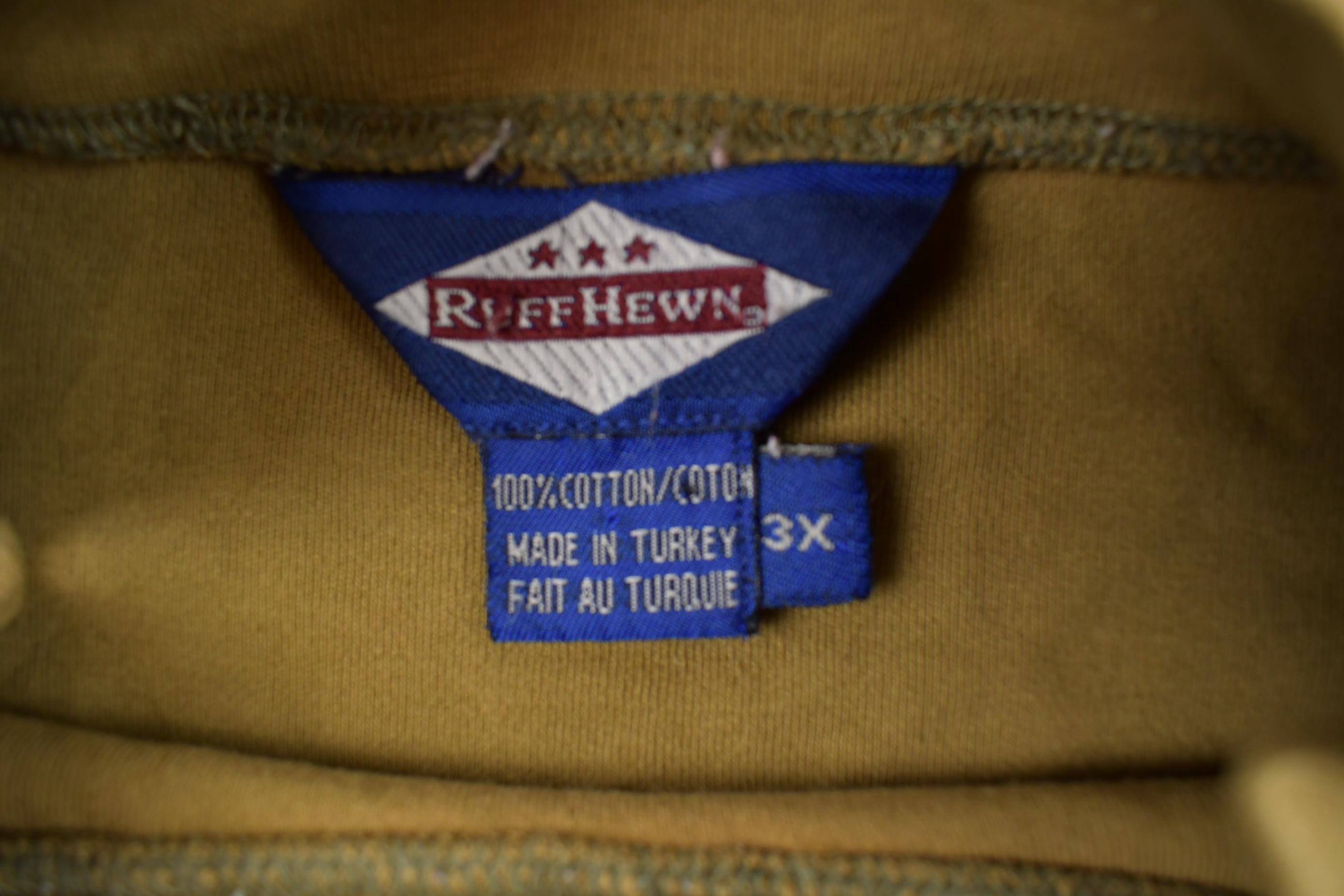 Vintage 1990s Blank Tan Turtleneck Sweatshirt