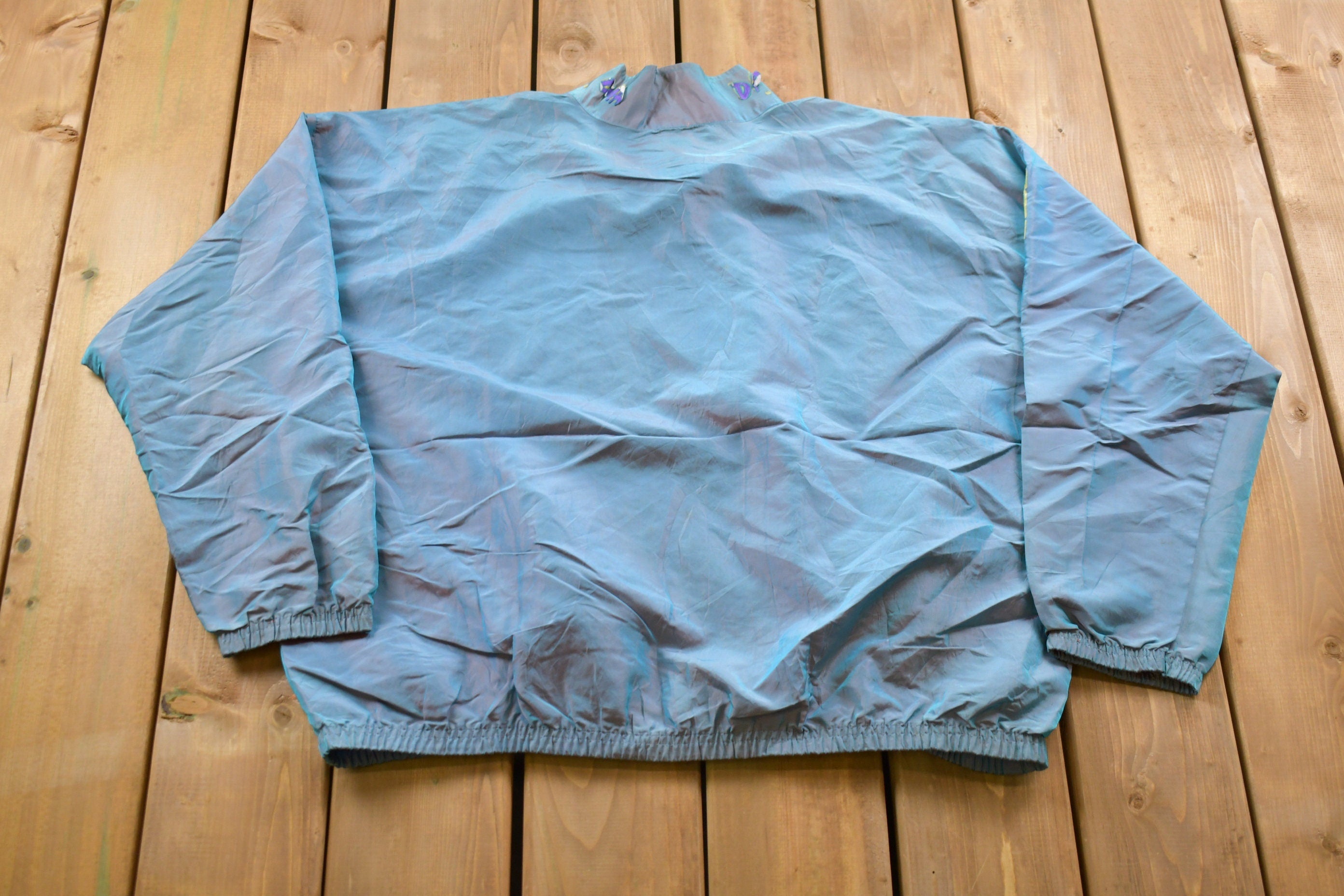 Vintage 1990s Daytona Beach Quarter Zip Windbreaker Jacket