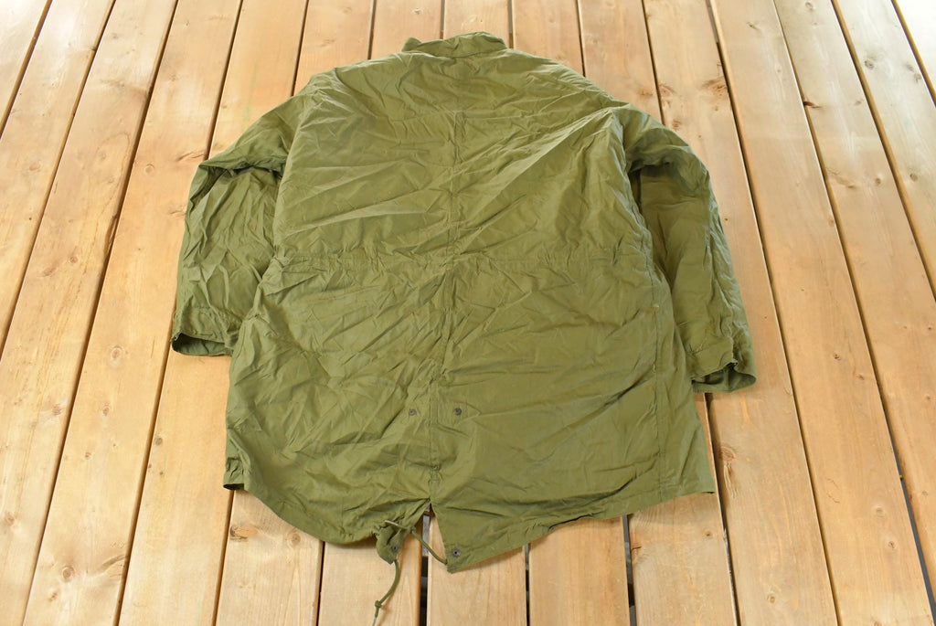 Vintage 1968 Military Hooded Lined Parka Jacket Men's Medium