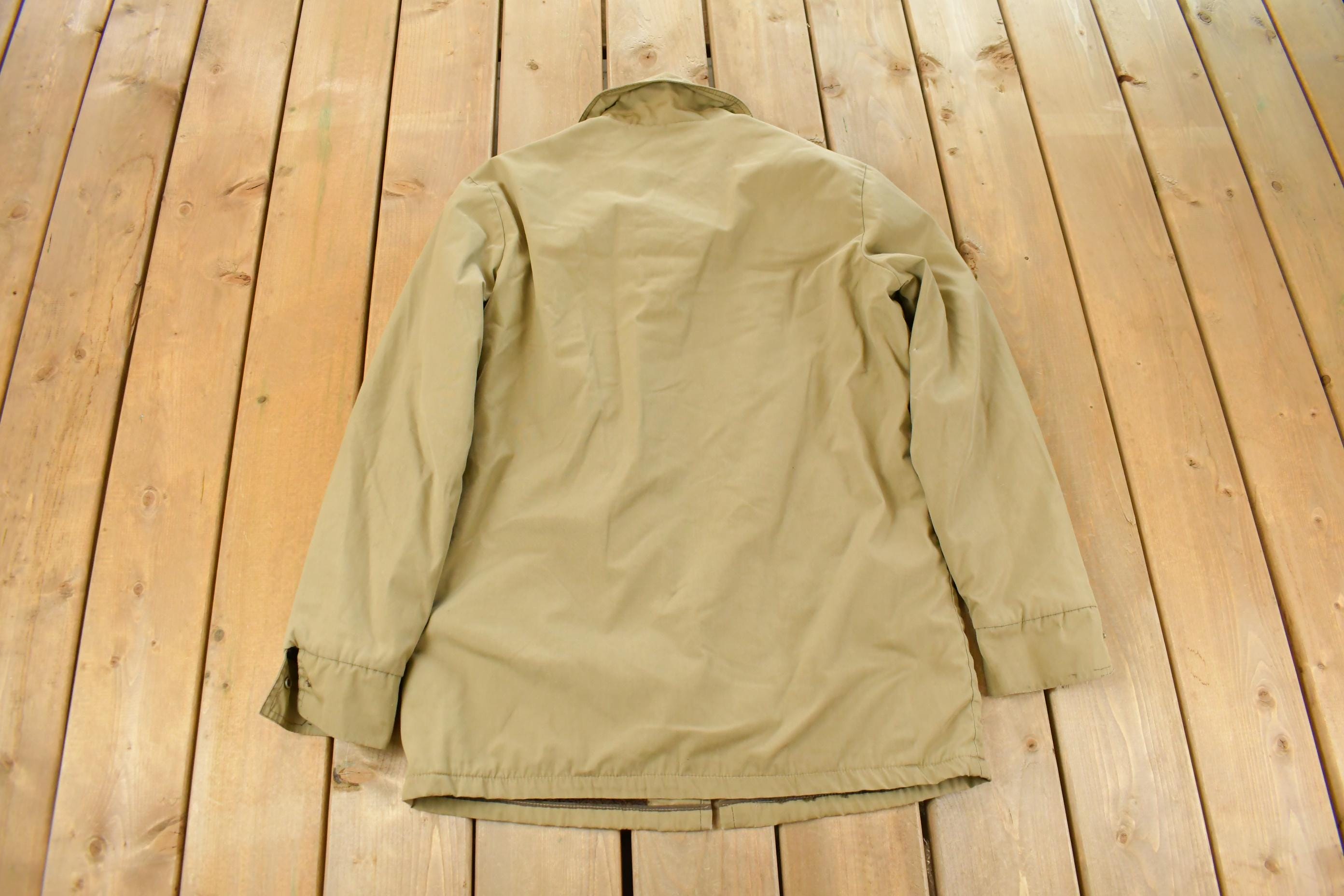 Vintage 1950s Alleson Wool Lined Full Zip Work Jacket Men's Medium