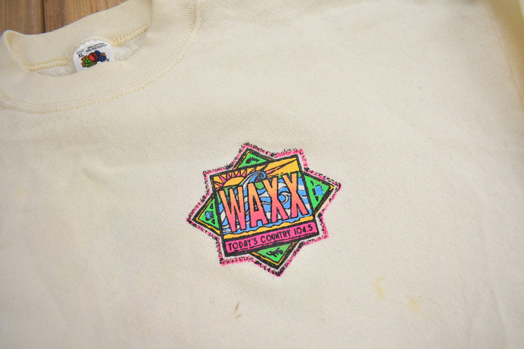 Vintage 1990s WAXX Todays Country 104.5 Crewneck Sweatshirt