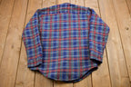 Vintage 1980s Pine Grove Quilted Plaid Button Up Shirt
