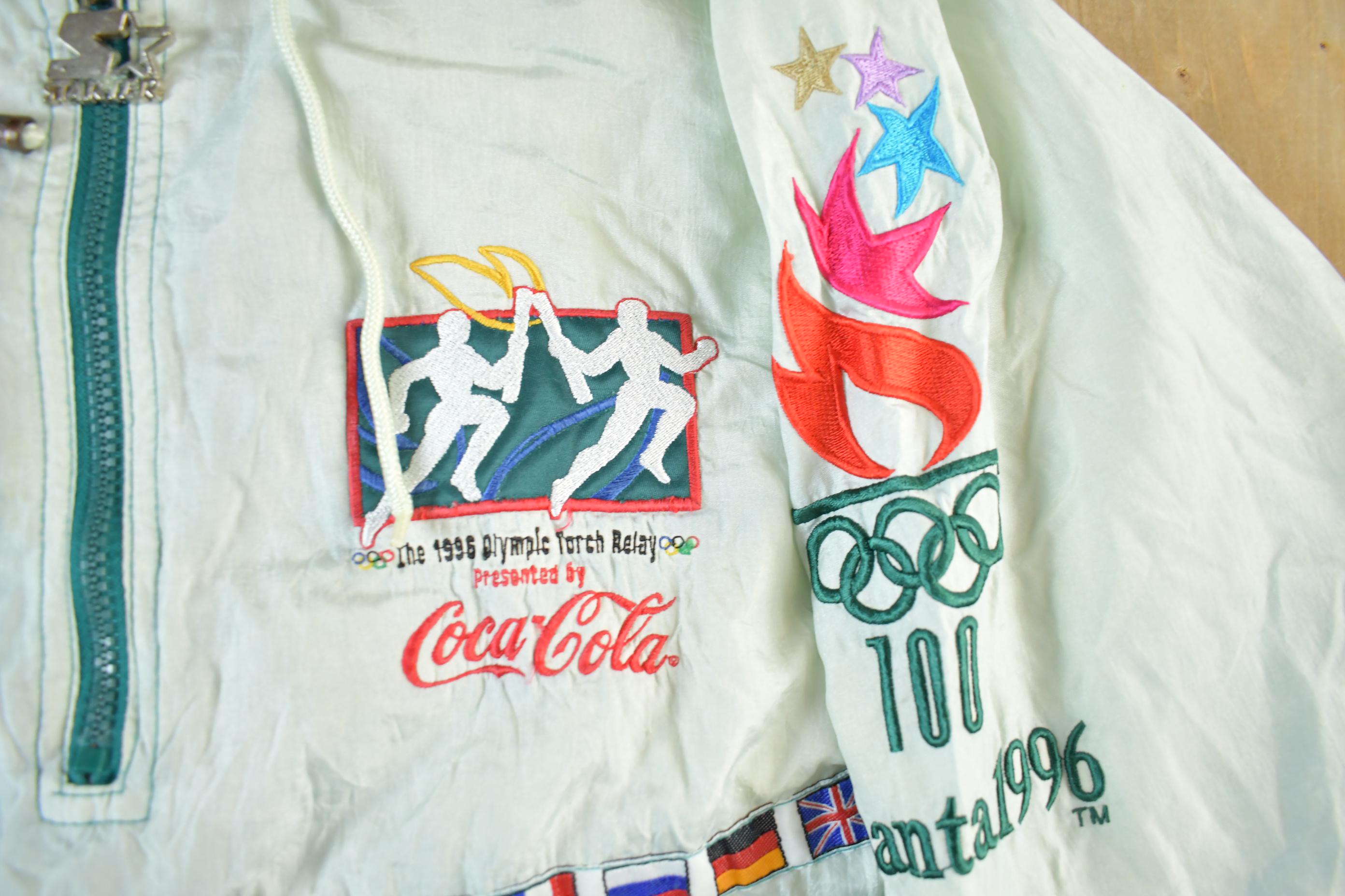 Vintage 1996 Atlanta Olympics Games Collection Starter Windbreaker Men's XL