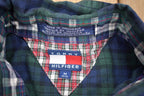 Vintage 1990s Tommy Hilfiger Plaid Short Sleeve Button Up Shirt