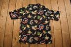 Vintage 1990s Travel Jamaica Button Up Shirt  90s Streetwear Fashion  Vacation  Travel & Tourism  Vintage Button Up  All Over Print