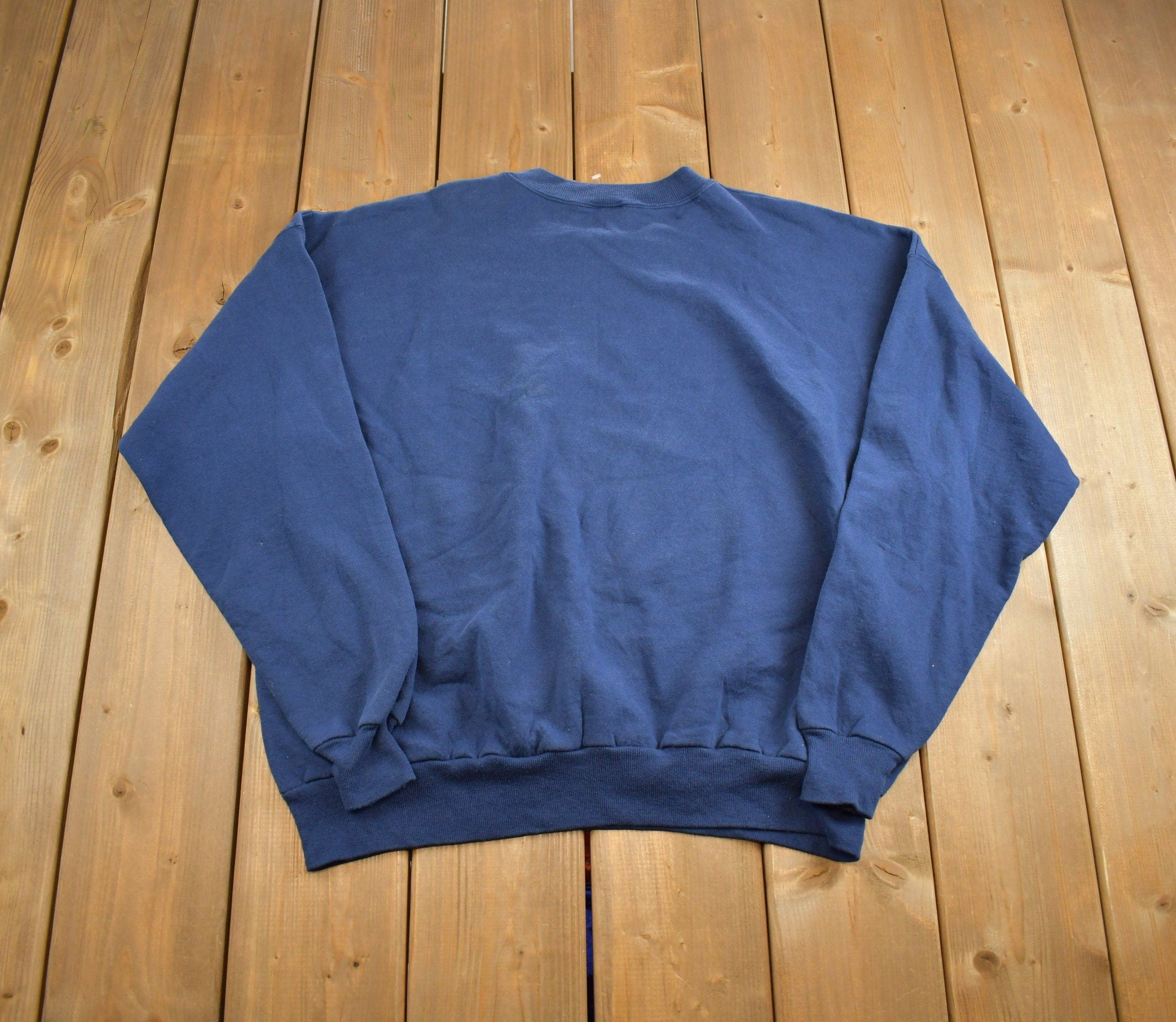 Vintage 1990s Hanes Blank Crewneck Sweatshirt Made In USA