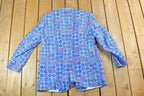 Vintage 1990s Light Abstract Print Dinner Jacket
