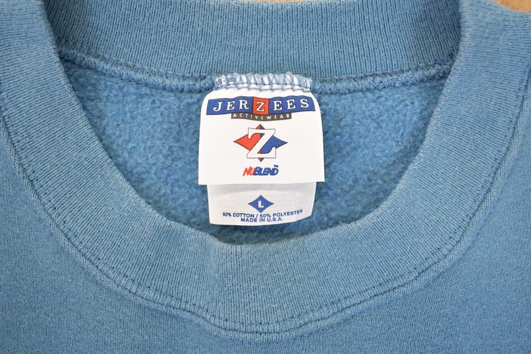 Vintage 1990s Bar Harbour ME Lighthouses Graphic Print Crewneck Sweatshirt Mens L / Made In USA / 90's Destination Sweater