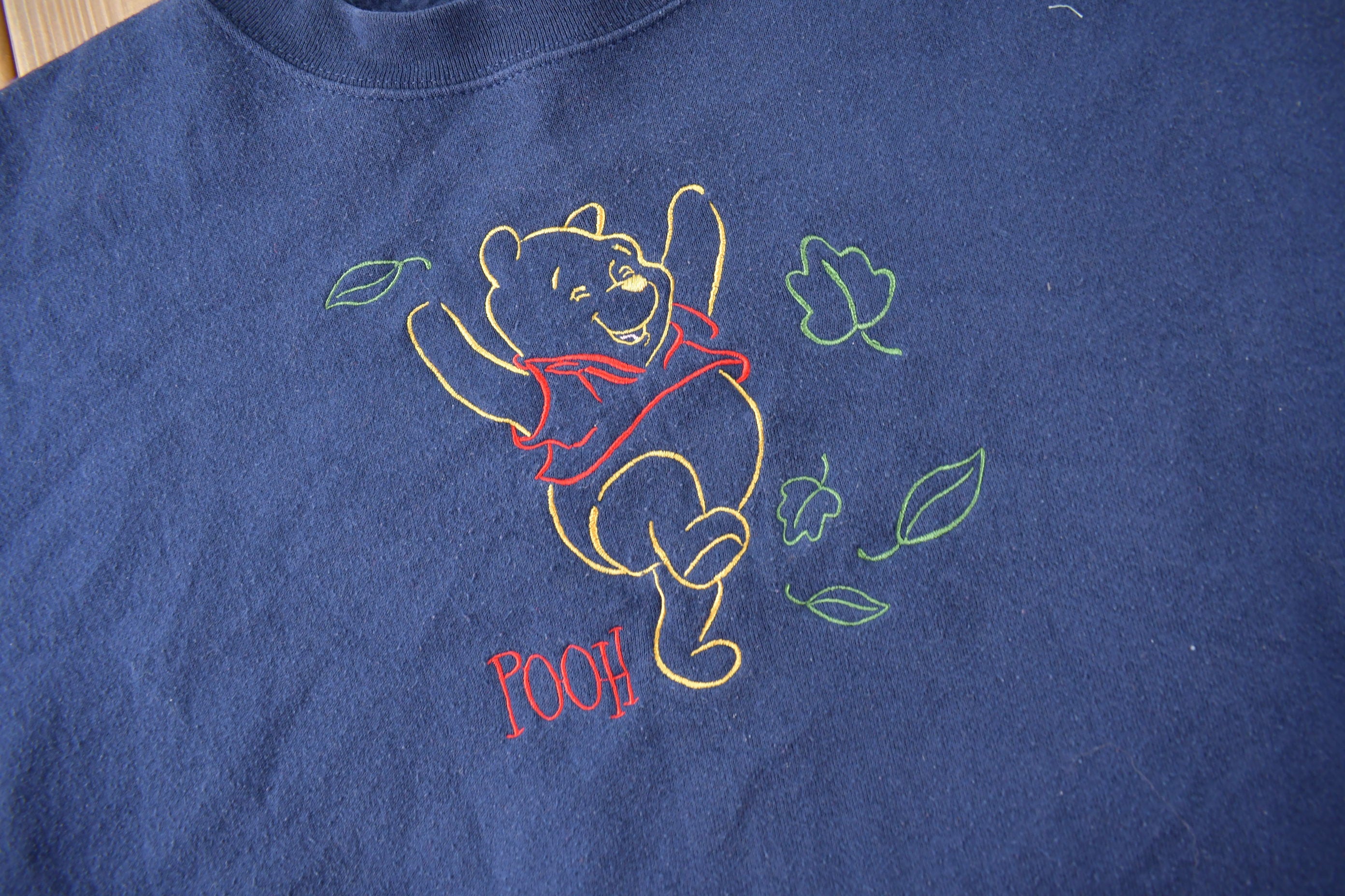 Vintage 1990s Winnie The Pooh Embroidered Disney Crewneck Size 2XL