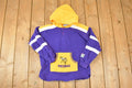 Vintage 1990s Minnesota Vikings NFL Kids Touchdown Club Hoodie Sweatshirt Youth L