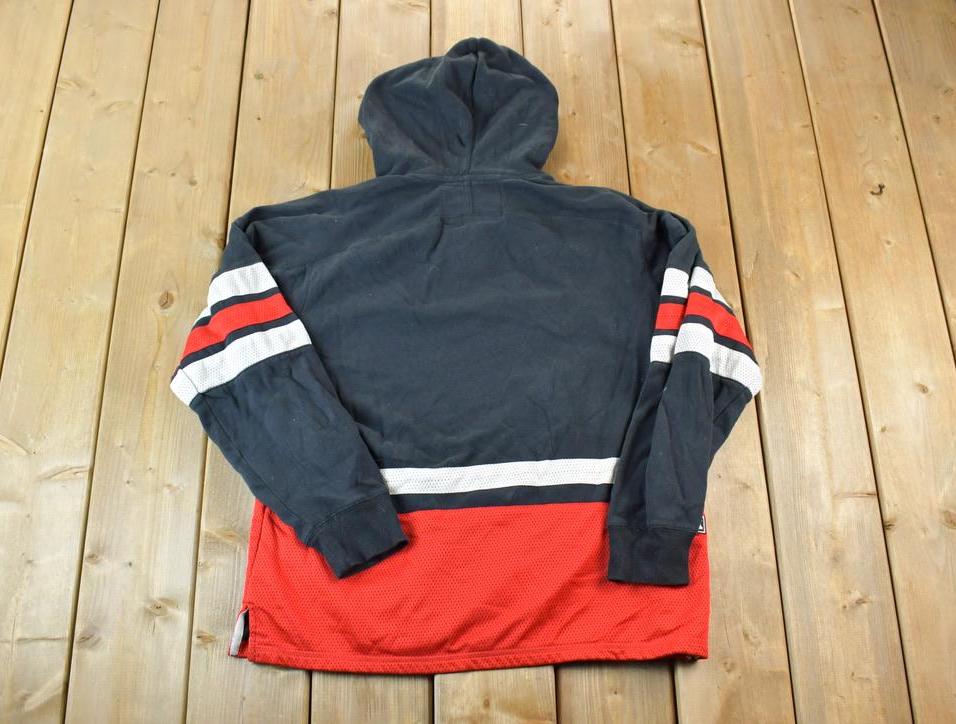 Vintage 1990s Detroit Red Wings NHL CCM Hockey Hoodie Jersey Sweatshirt / Made In USA / Vintage Sportswear / Embroidered / Hockey