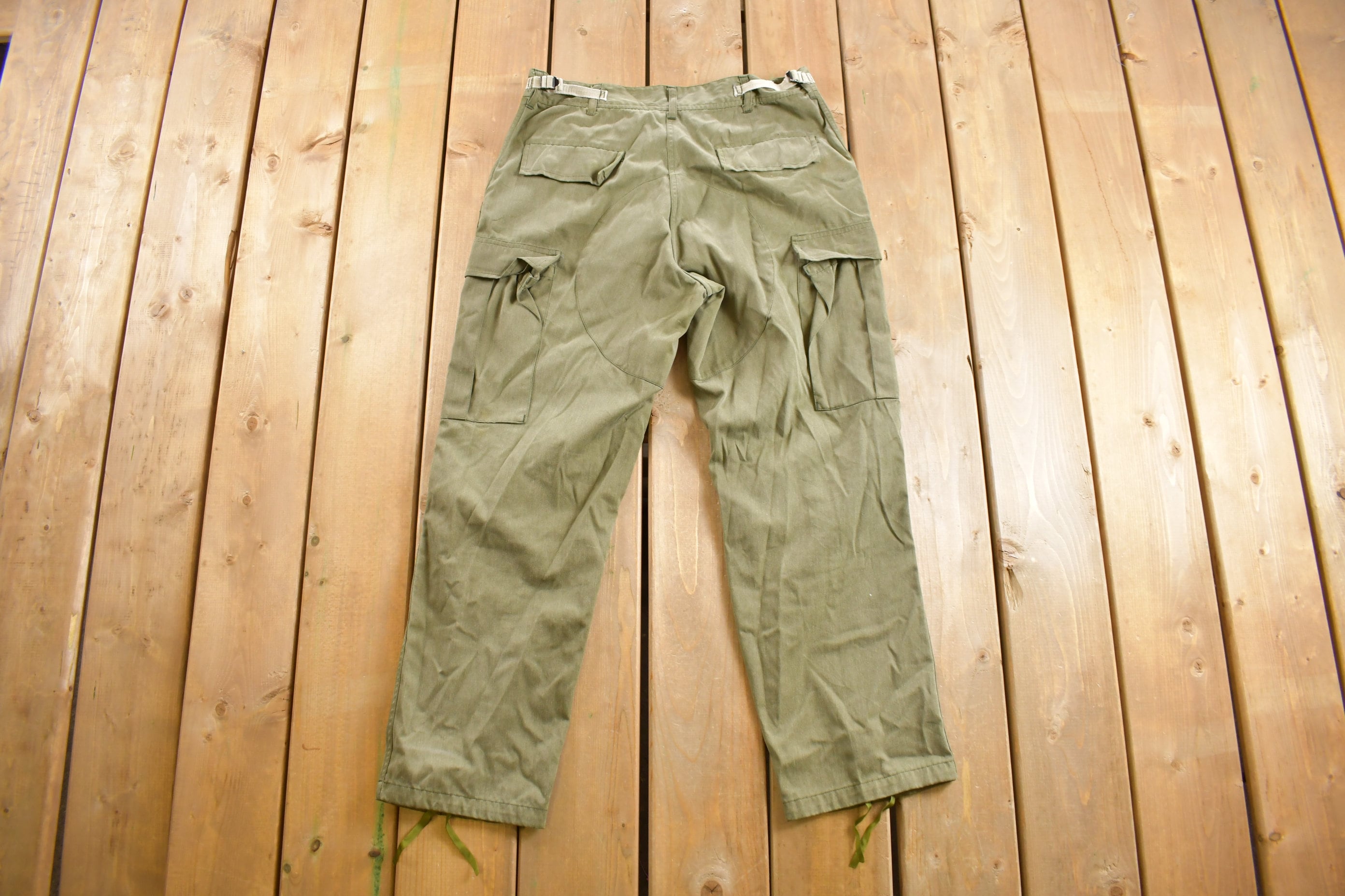 Vintage 1970s Military Wool Trousers Size 35 - 39 x 28