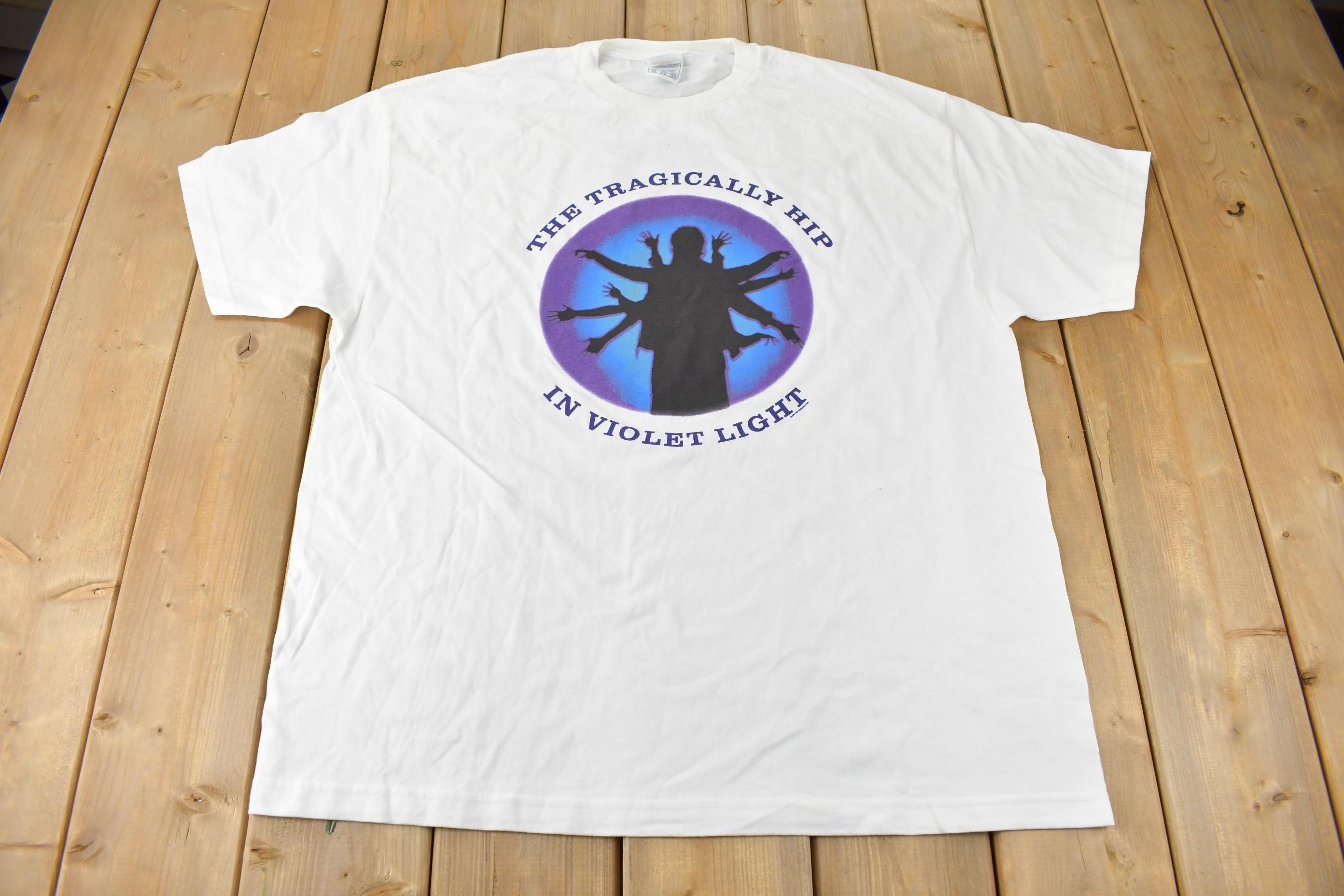 Vintage 2002 Deadstock The Tragically Hip In Violet Light Band Tee Size 2XL