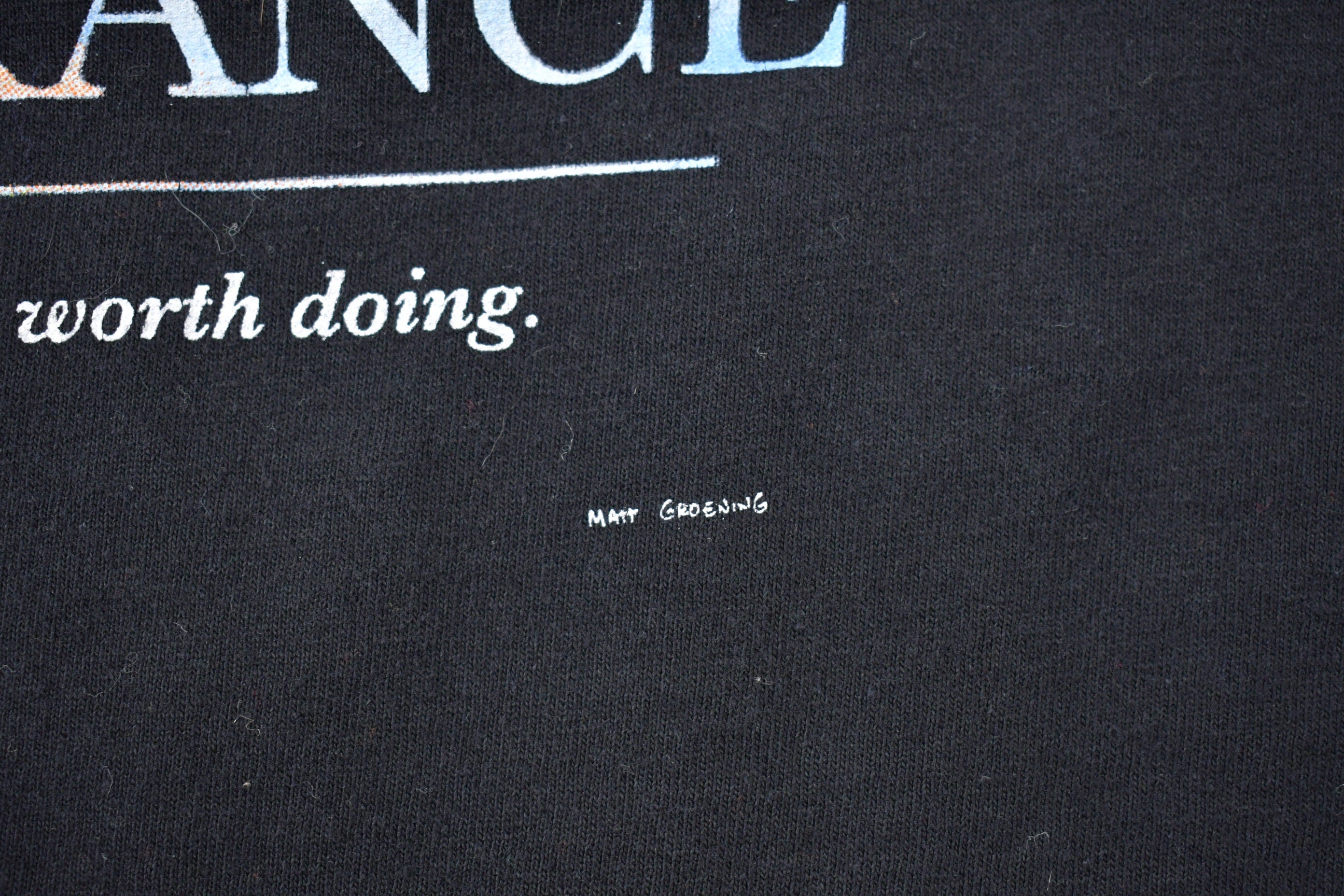 Vintage 1990 Perseverance Homer Simpson Graphic T-Shirt