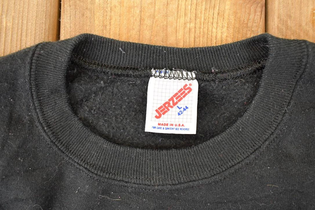 Vintage 1989 Life's A Mountain Not A Beach Graphic Print Crewneck Sweatshirt Men's M