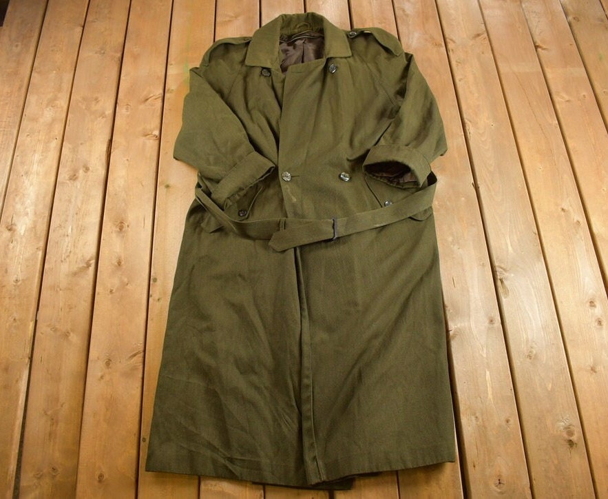 Vintage 1950s OG 107 Military Overcoat