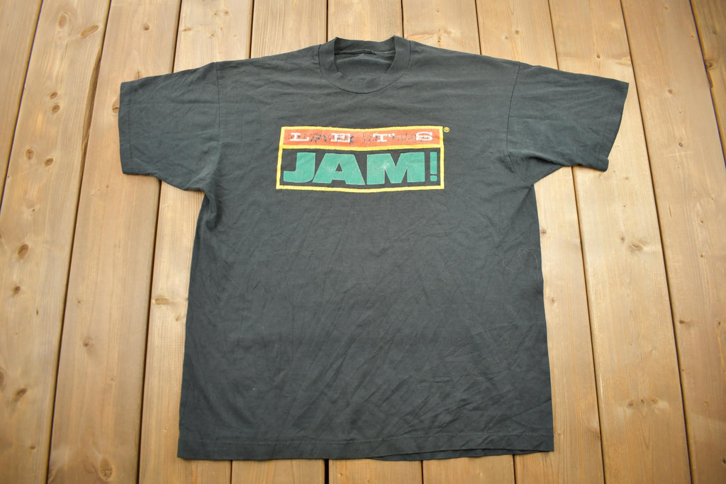 Vintage 1990s Let's Jam Single Stitch Graphic T-Shirt Made In USA