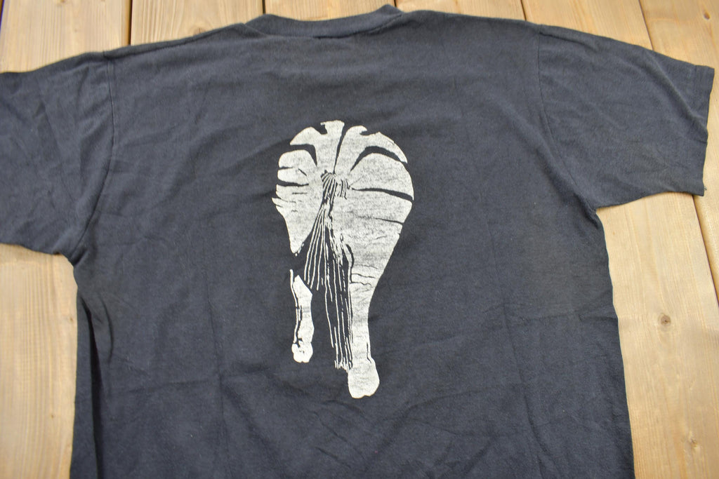 Vintage 1980s Zebra Room Washington DC Single Stitch Graphic T-Shirt Made In USA