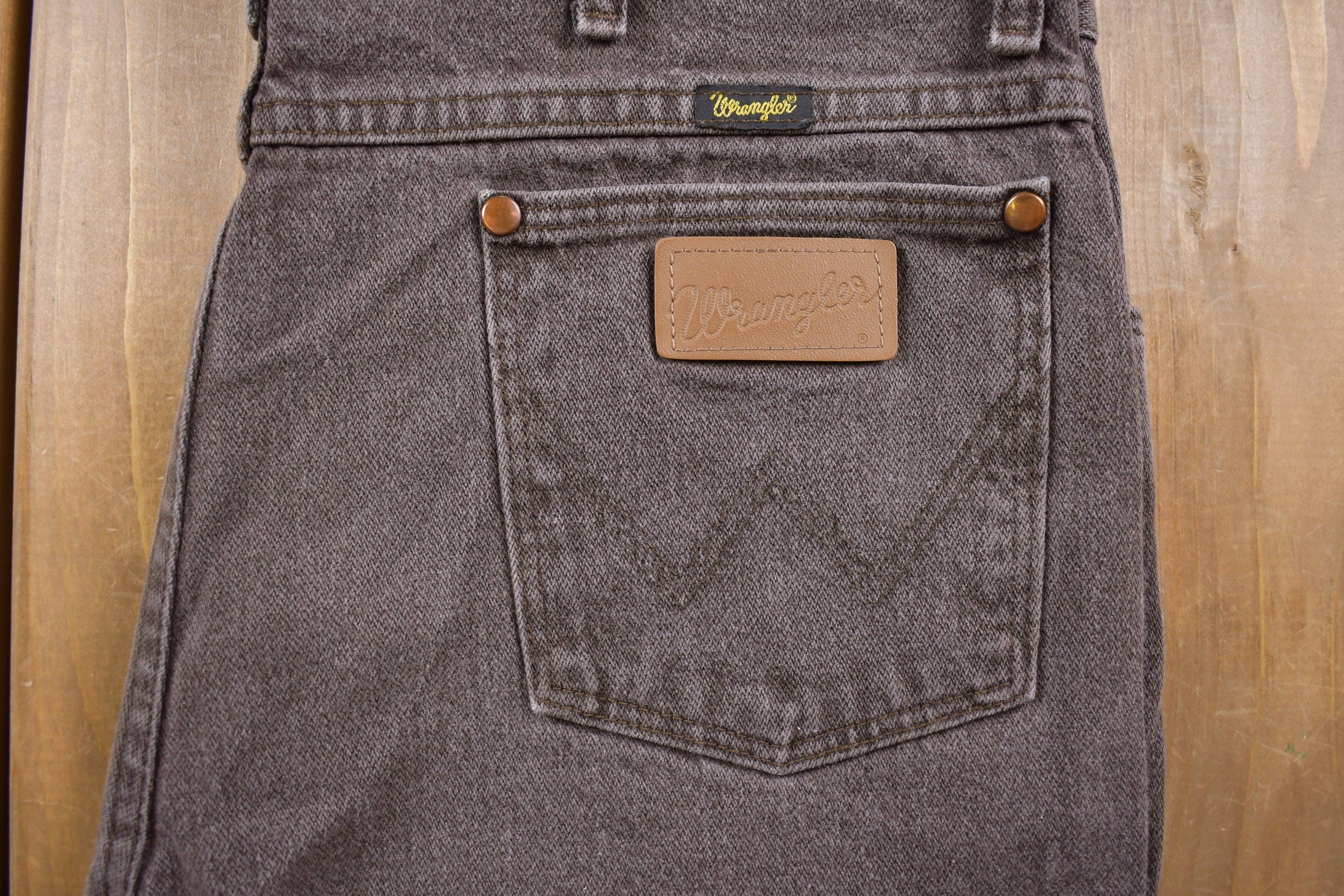 Vintage 1990's Wrangler Brown Denim Pants 34 x 31