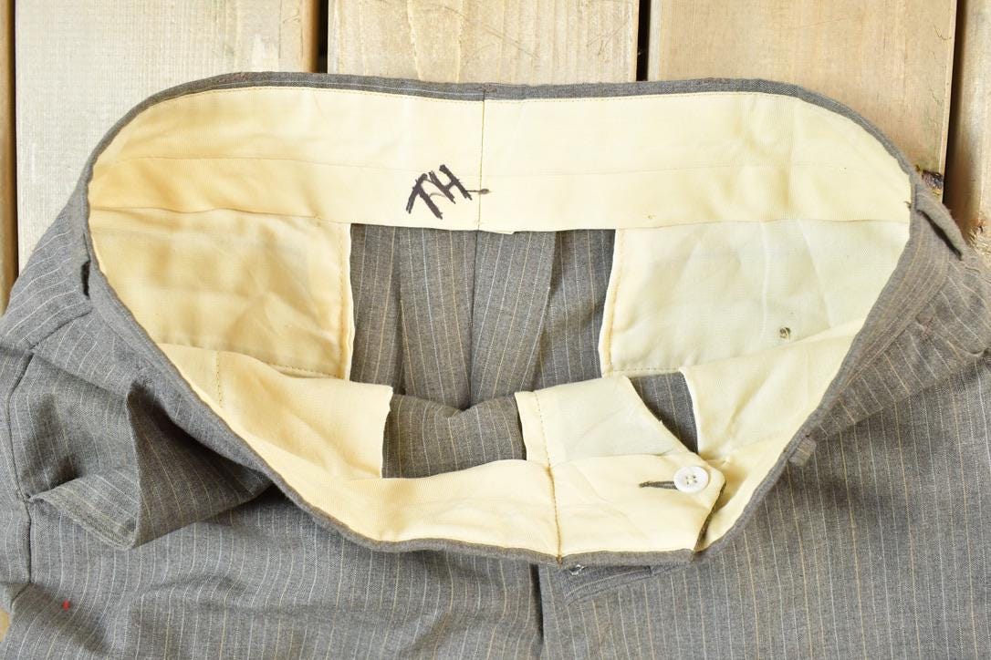 Vintage 1980s Striped Dress Pants