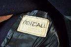 Vintage 1940s WW2-Cold War Ear Era Naval Wool Coat Men's Small