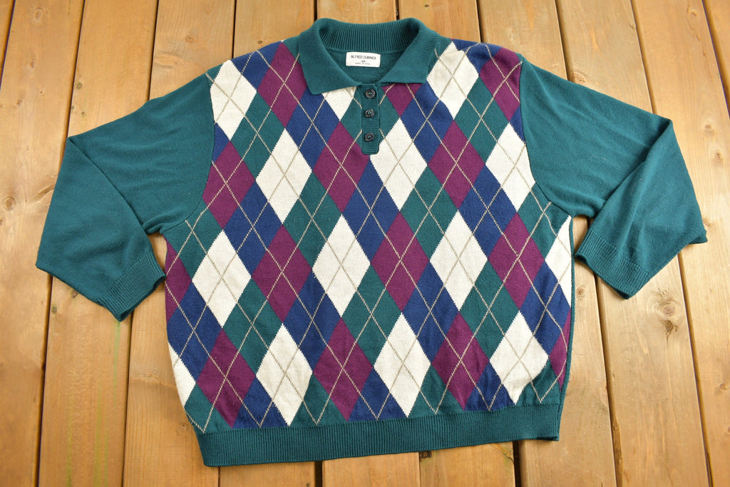 Vintage 1990s Alfred Dunner Collared Knit Sweater