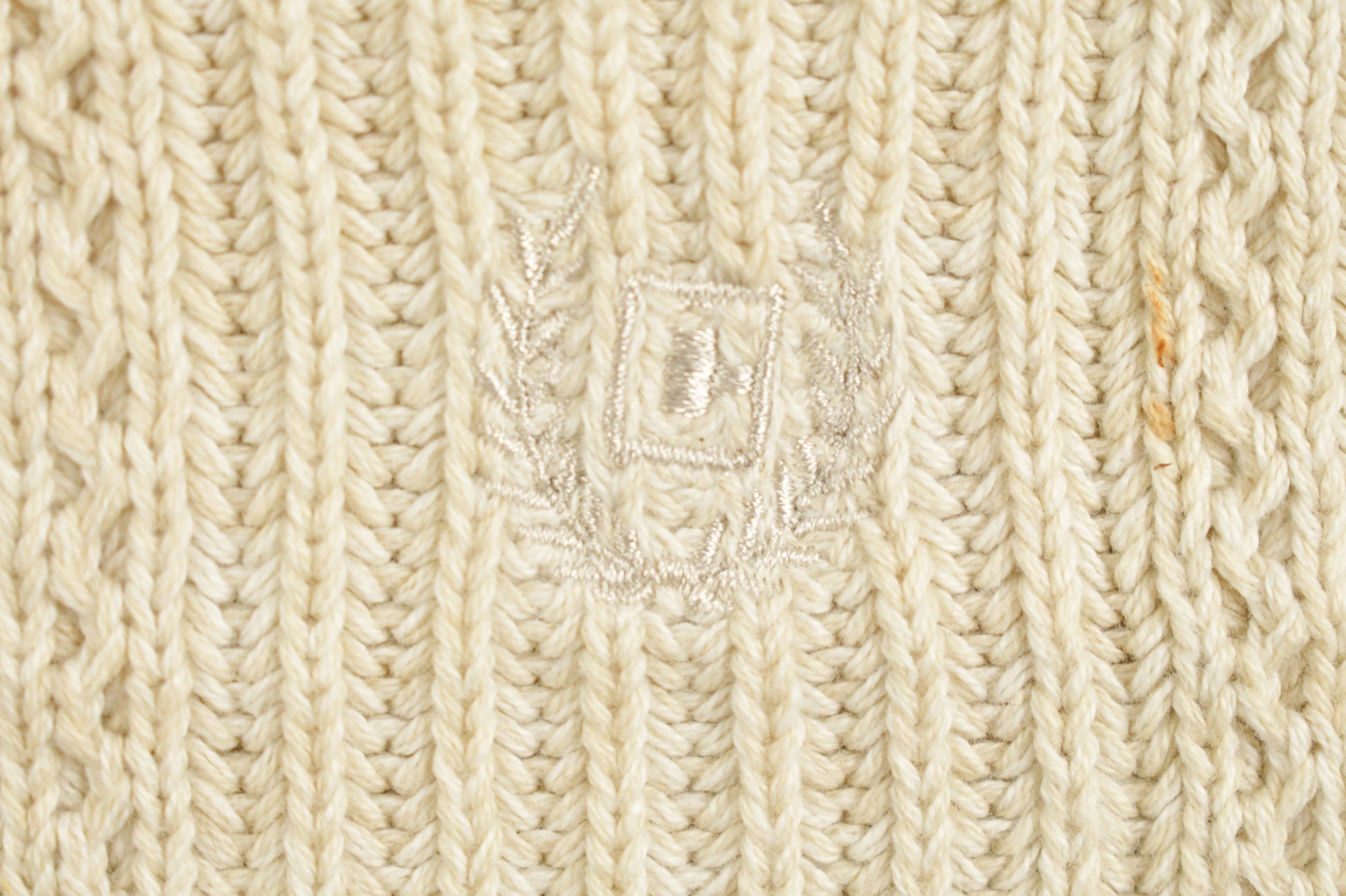 Vintage 1990s Chaps Ralph Lauren Beige Knitted Sweater / Vintage 90s Crewneck / Pattern Sweater / Outdoor / Pullover Sweatshirt