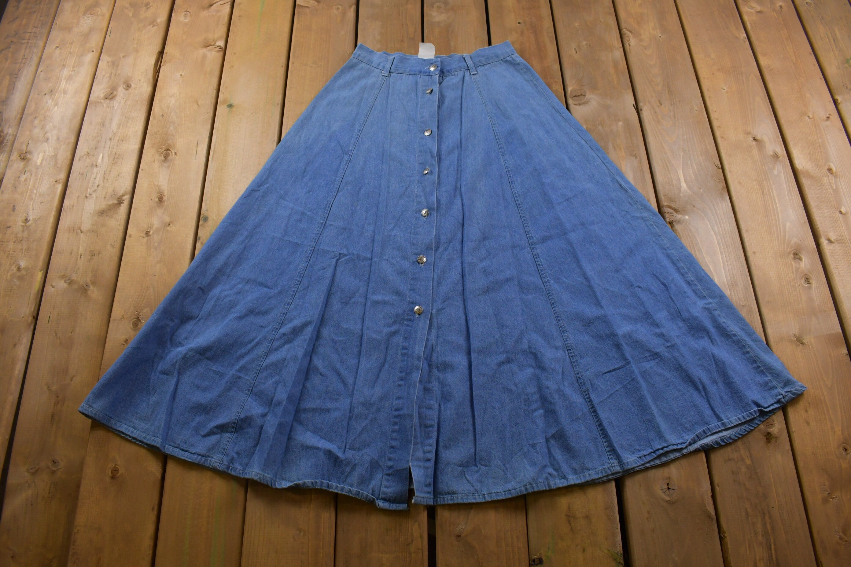 Vintage 1980's Kayo Women's Jean Skirt 25 x 35
