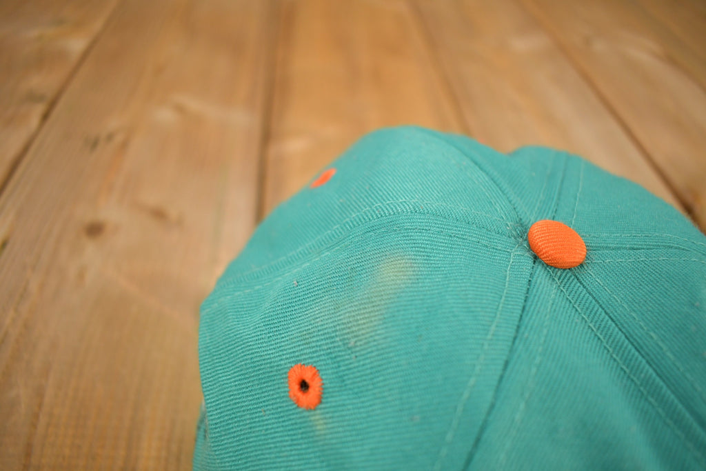 Vintage 1990s Miami Dolphins NFL Fitted Hat Size 7 3/8 / 90s Hat / Vintage Hat / Embroidered