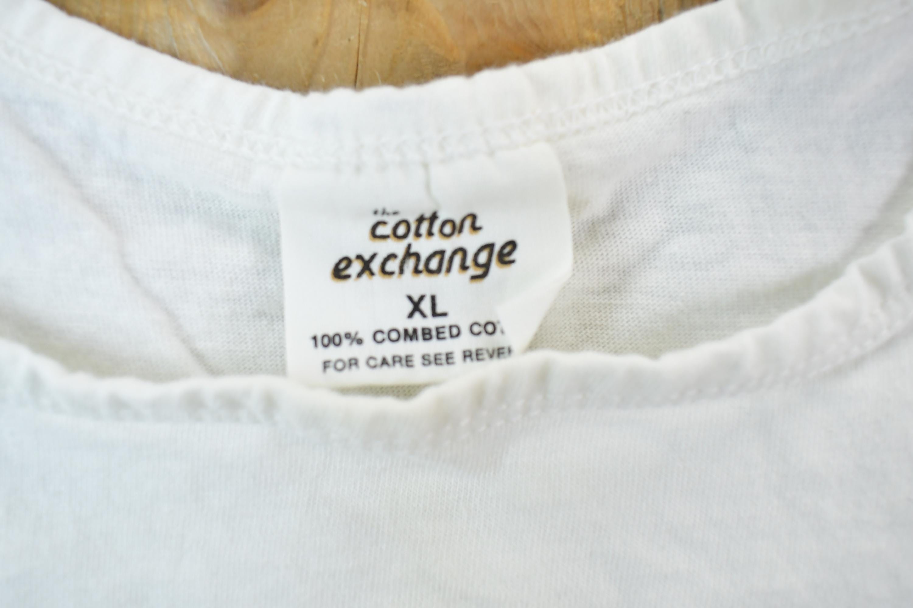 Vintage 1990s Carolina Cotton Exchange Graphic Tank Top