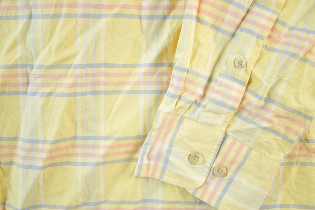 Vintage 1990s Pendleton Plaid Button Up Shirt Mens XL