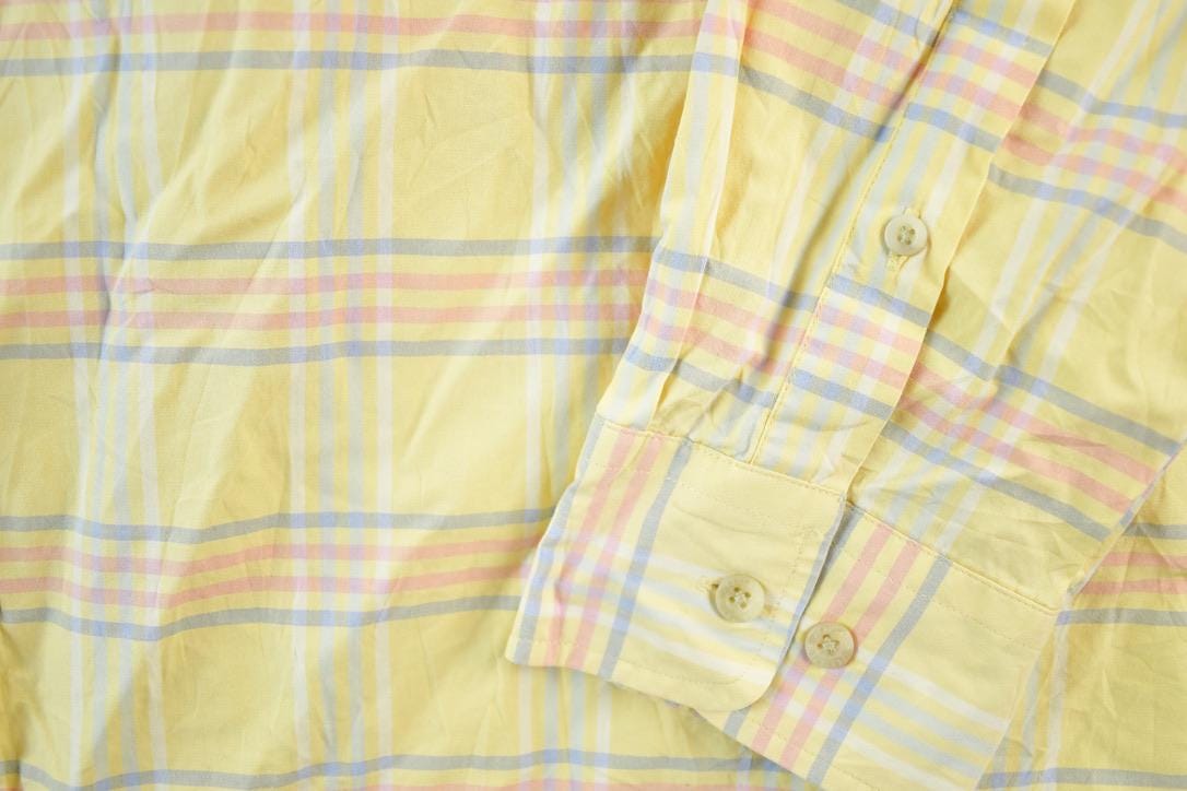 Vintage 1990s Pendleton Plaid Button Up Shirt Mens XL
