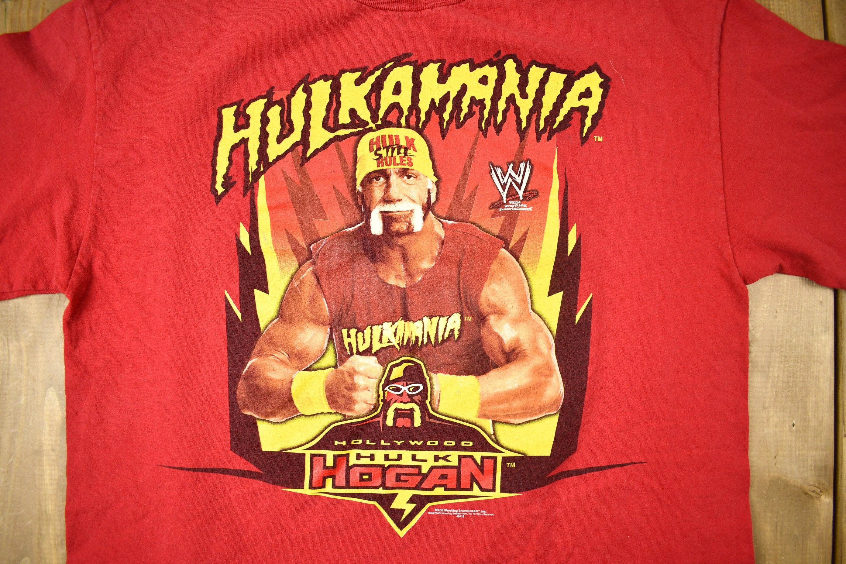 Vintage 2001 Hulkamania Hulk Hogan Graphic Wrestling T-shirt
