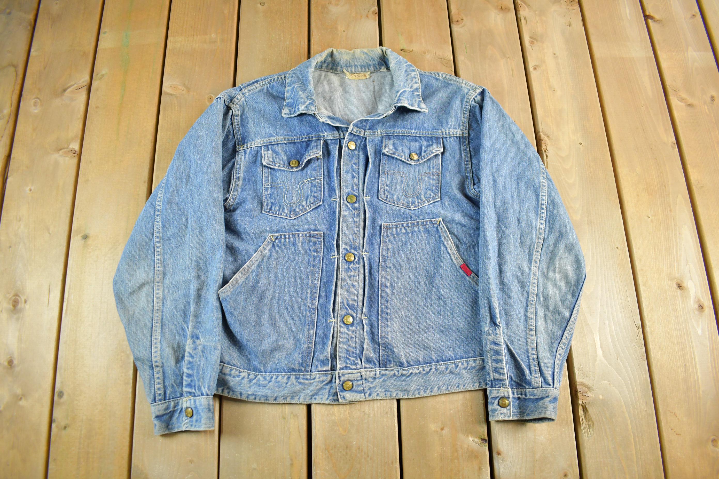 Vintage 1950s Buckaroo Big Smith Denim Jean Jacket Men's Medium