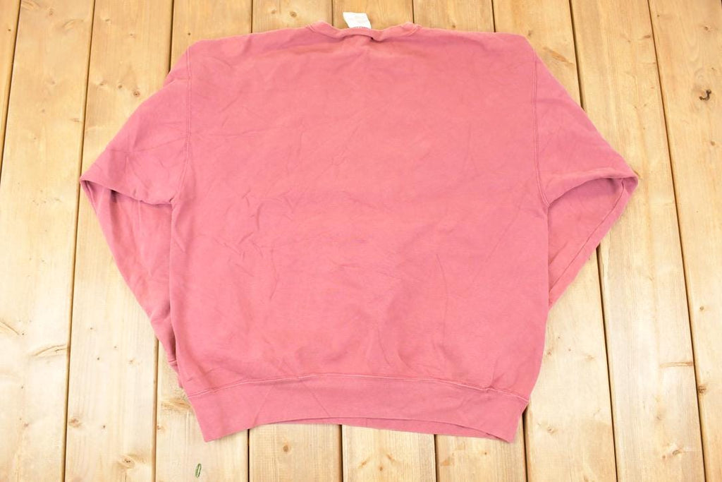 Vintage 1990s San Francisco Gal Paisley Embroidered Letters Crewneck Sweatshirt Mens L