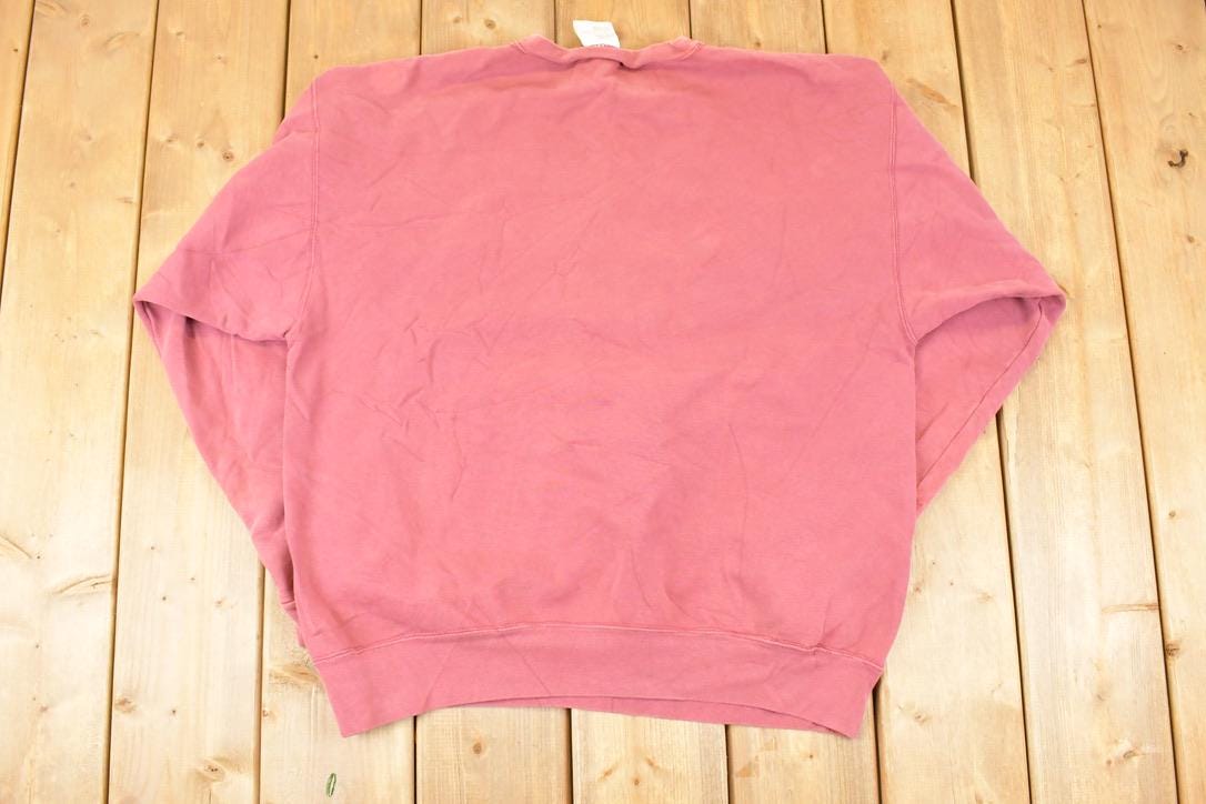 Vintage 1990s San Francisco Gal Paisley Embroidered Letters Crewneck Sweatshirt Mens L