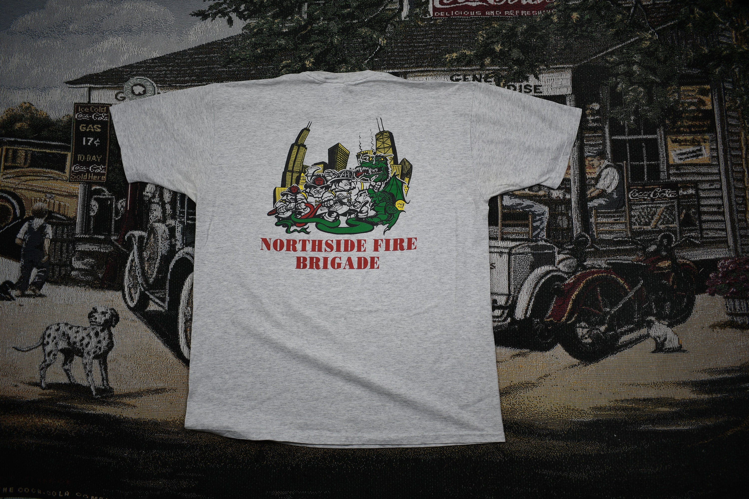 Vintage 1990s Northside Fire Brigade Graphic T Shirt