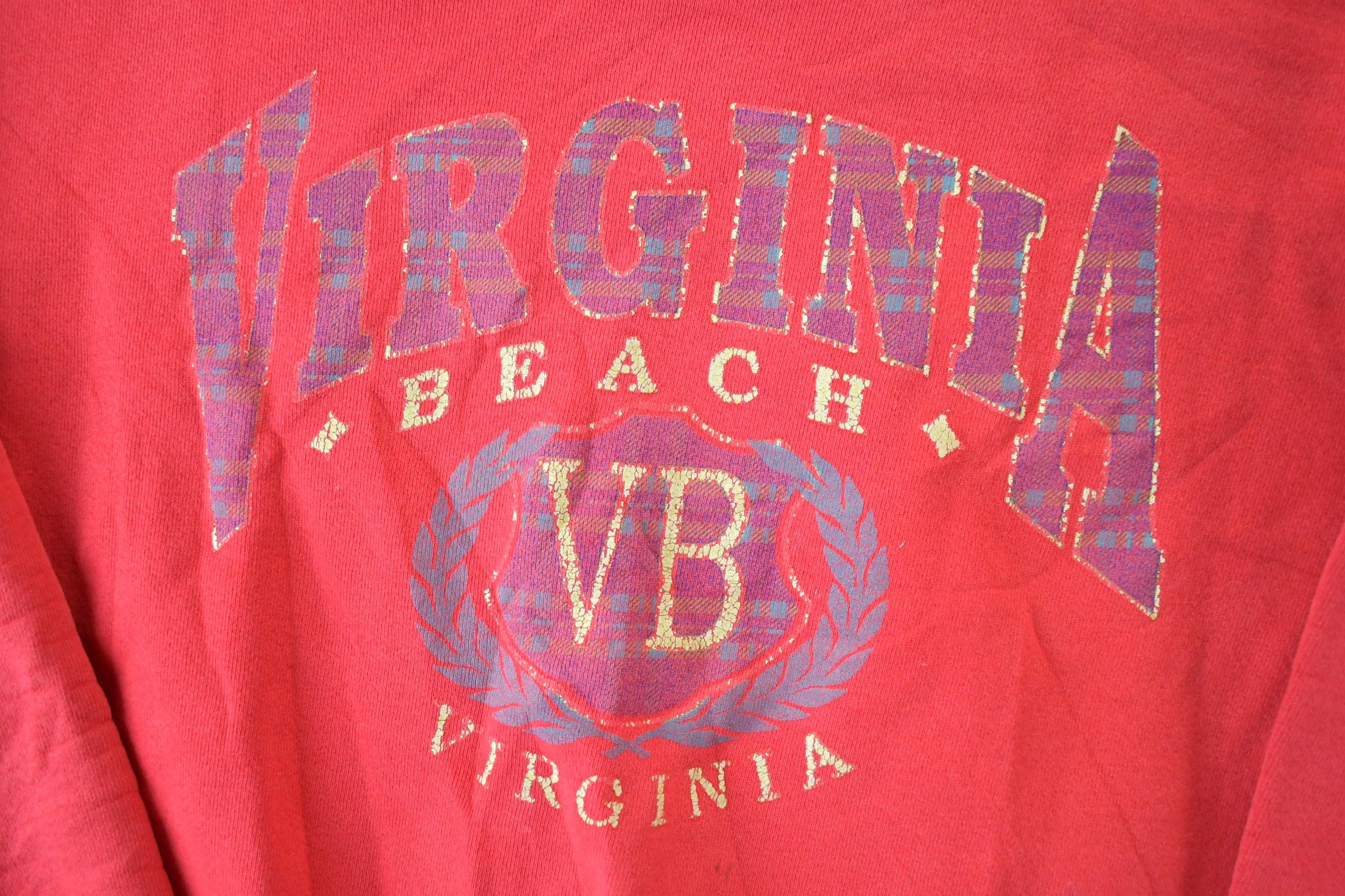 Vintage 1990s Virginia Beach Crewneck Sweatshirt