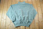 Vintage 1990s Churchill Bulldogs Quarter Zip Mock Neck Collegiate Sweater