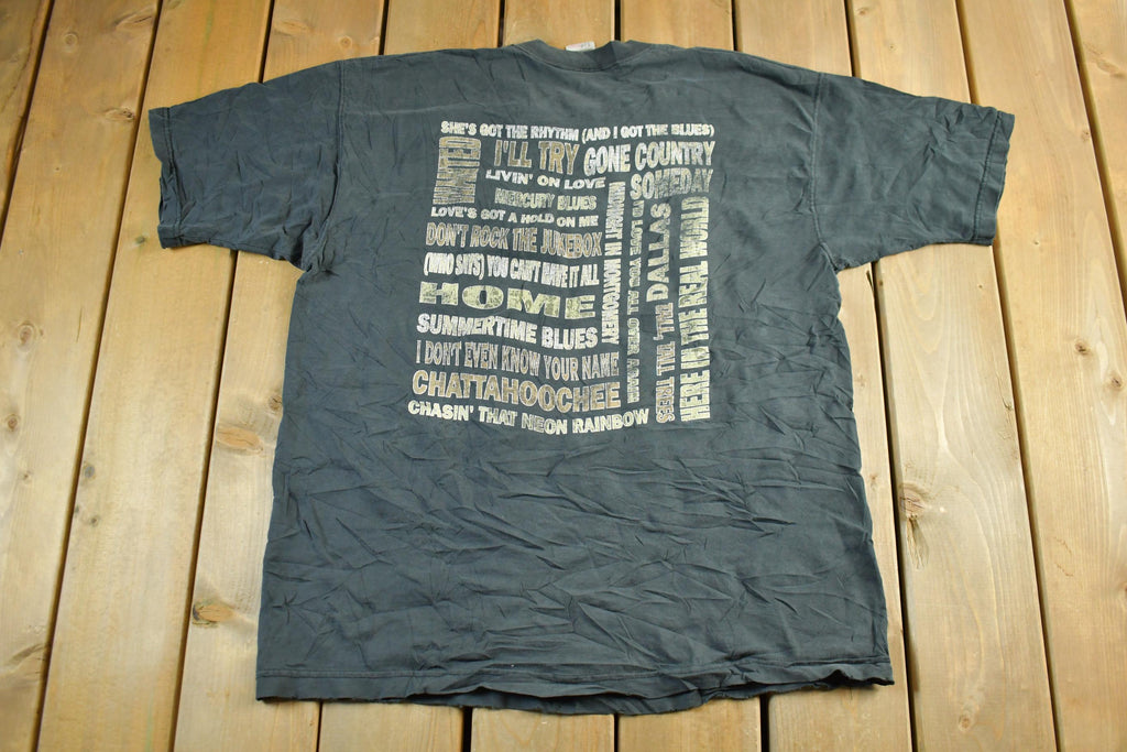 Vintage 1996 Alan Jackson Country Music Tour Graphic Band T-Shirt Men's XL
