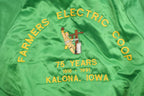 Vintage 1980s Kalona Iowa Satin Bomber Jacket