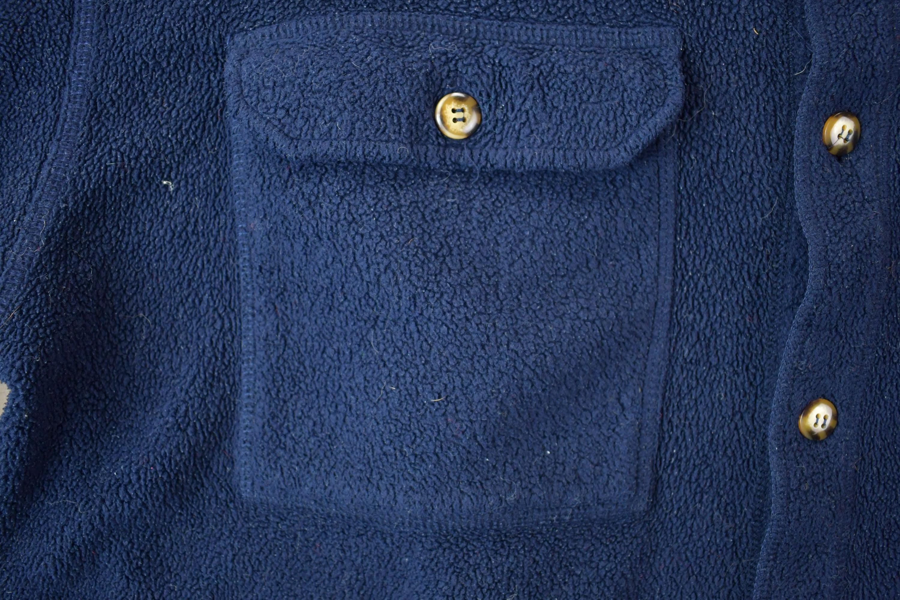 Vintage 1990s Kaid Performance Fleece Button Up Sweater