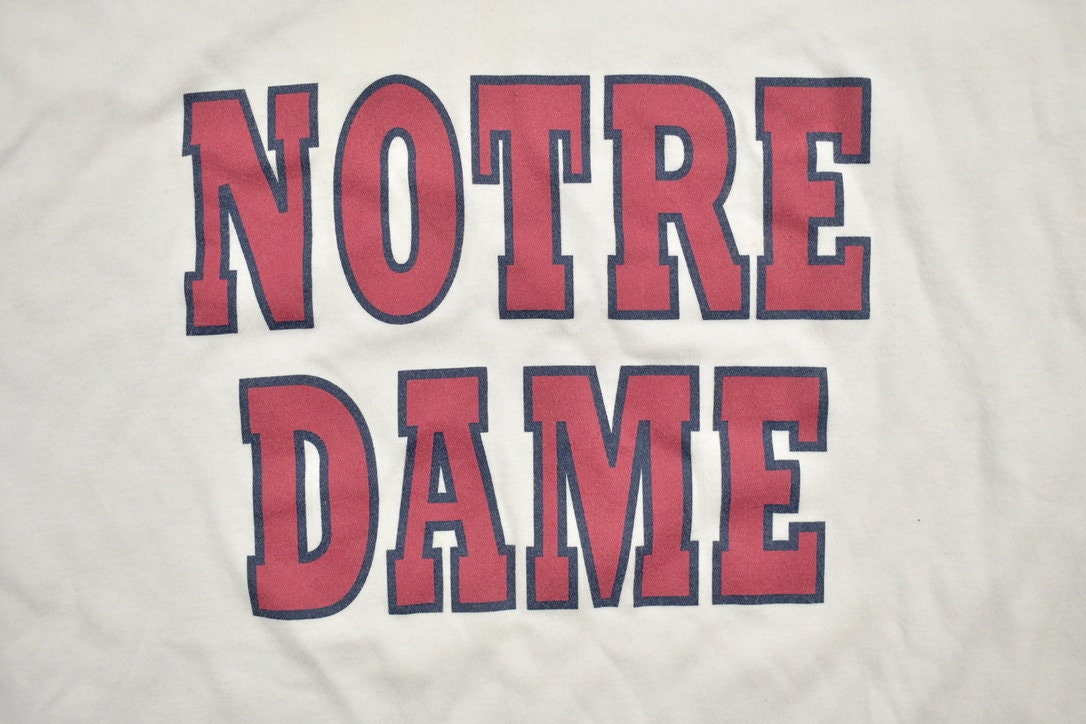 Vintage 1990s Notre Dame University Collegiate T-Shirt